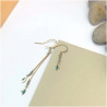 Boucles d'oreilles Bambou asymétriques