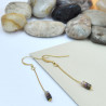 Boucles d'oreilles Line Tourmaline